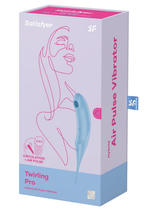 Satisfyer Twirling Pro Hybrid Air Pulse Vibrator in Blue Default Title AIR PULSATION